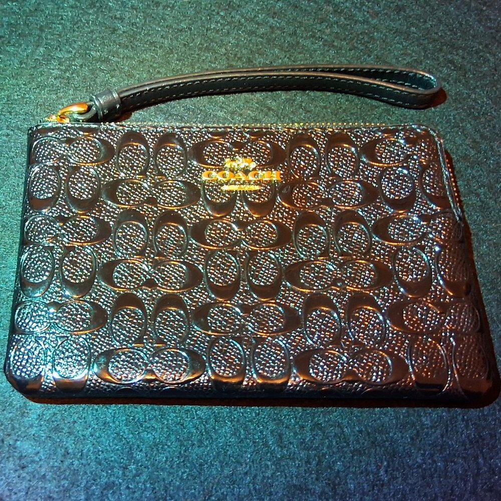 Coach Crosby Mix Material Exotic Crossbody and a Signature Patent Wristlet - Picture 9 of 15